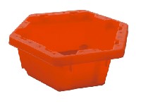 六角形牛奶周轉箱ZX-308