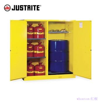 安全柜|Justrite兩用分隔式圓桶安...