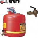 安全罐|Justrite聚乙烯帶龍頭安全罐_19L聚乙烯安全架式分裝罐14545Z