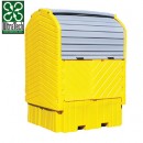 集裝桶盛漏托盤|Ultra集裝桶盛漏托盤_歐泰克集裝桶硬頂防滲漏隔間1161/1162