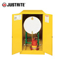 安全柜|Justrite臥式圓桶安全柜_55加侖易燃液體安全柜8993001/8993201