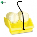 油桶架|ENPAC油桶架_小雙桶疊放油桶架可移動底座6011-YE-M