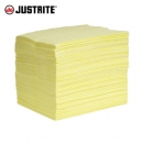 化學(xué)品吸附墊|Justrite化學(xué)型吸附墊_黃色化學(xué)品型吸附墊83910/83910T