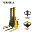 堆高車|泰得力堆高車_寬支腿型三級門架全電動堆高車BKW1555