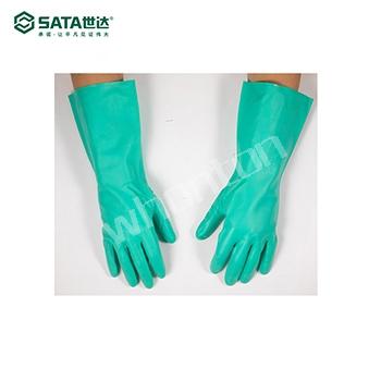 SATA手套|世達手套_丁腈植絨里防化手...