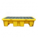 TWK托盤|TWK盛漏托盤_四桶防泄漏帶內置排液托盤TWK-2402