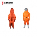 MK消防服|美康消防服_MKF-09 桔紅色防蜂服